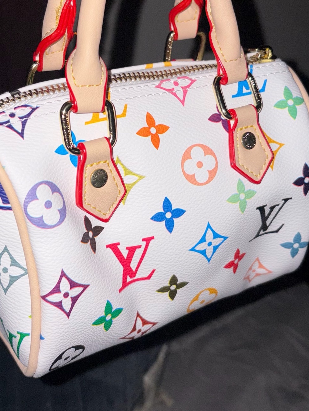 Louis Vuitton White Multicolor murakami Monogram Mini Bag
